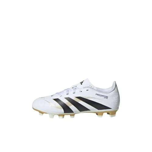 Adidas Predator CLUB Low Топ Детская футбольная обувь Белый Черный Золото Детская