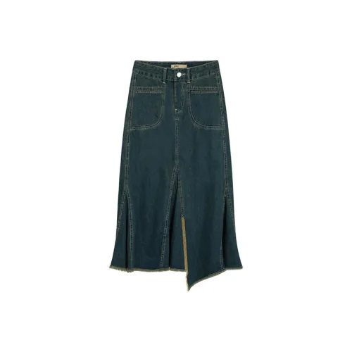 Incolore Деним Длинная Юбка Женская