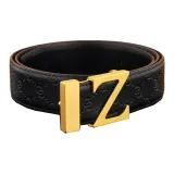 Золотая пряжка + черный ремешок (Консервы Be Cut Короткий)