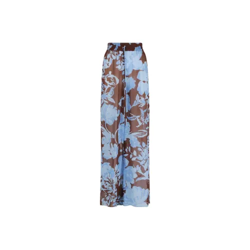 Shona Joy Коричнево-синие Женские Повседневные Брюки