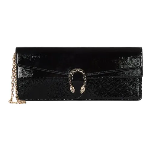 GUCCI Dionysus Лакированная кожа Клатч Женские Черный