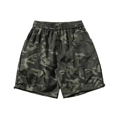 YEARNED Камуфляж Унисекс Шорты карго