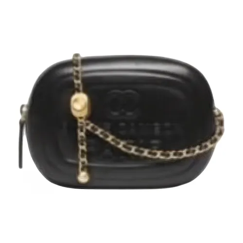 CHANEL Lambskin Camera Bag Crossbody Bag Mini Women's Black CHANEL Сумка из овечьей кожи Camera сумка через плечо мини женская черная