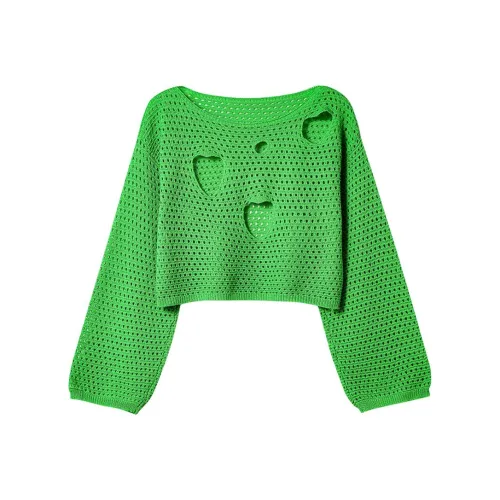 CHARM GLOW Зеленый Женские Трикотаж