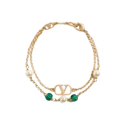 Valentino Золотой Покрытый Металл Браслеты Женские Золото