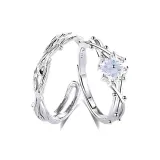 Кольца для пары с четырехлистным клевером, 1 пара