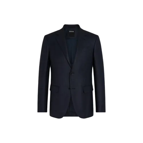 Ermenegildo Zegna Marine Blue Мужские Деловые Костюмы