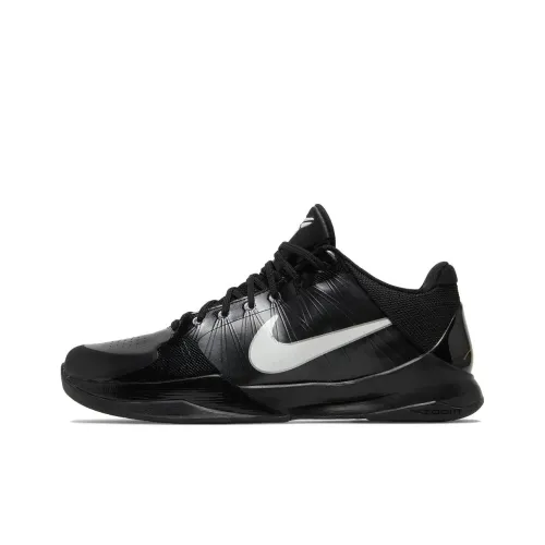 Nike Zoom Kobe 5 Баскетбольные кроссовки Унисекс Черный Белый