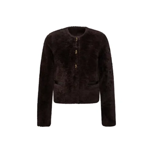 Moncler Epernon Shearling Short Down Jacket Women's