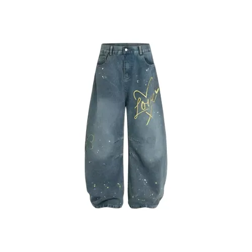 DANCANG HIGH RISE Свободный крой Универсальный Scimitar Джинсы Женские