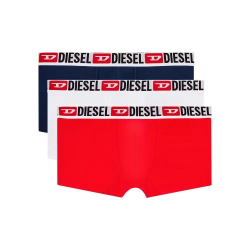 DIESEL 3 Pack Красный+Белый+Темно-синий Мужские боксер-шорты