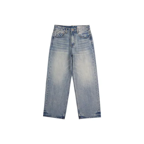 Go it alone Светло-синий Унисекс Джинсы