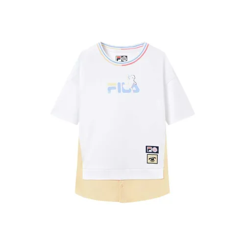 FILA KIDS x XIAOYANGXIAOEN LIANMINGKUAN Т-рубашка для детей 3-7 лет
