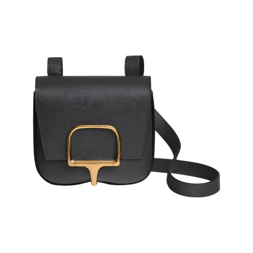 HERMES DellaDella Cavalleria Epsom Телячья кожа Сумка через плечо Мини Женская 88 Графитовый