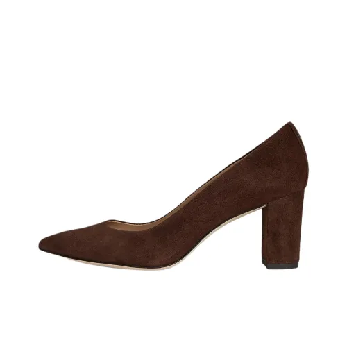 LAUREN RALPH LAUREN Lanette Грубый каблук Высокие каблуки 7 см Женские Темно-коричневый