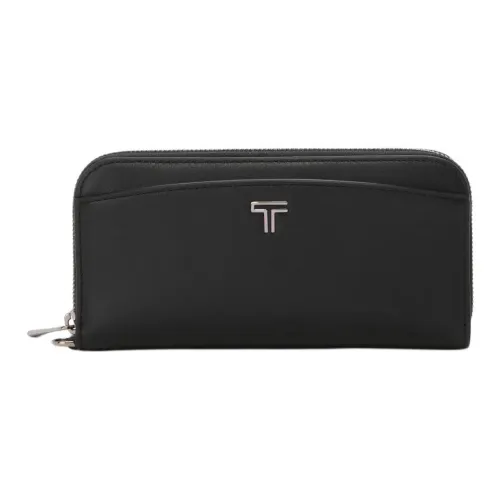 TUMI Кожа Кошелек Женские Черный