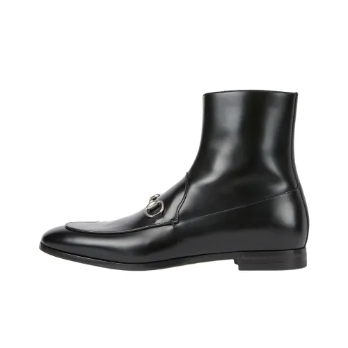 GUCCI Bootie с пряжкой Horsebit Мужской Черный