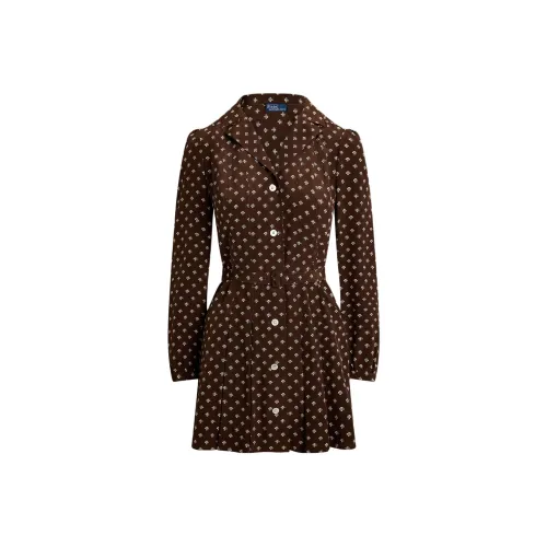 Polo Ralph Lauren Длинное платье с длинными рукавами женское