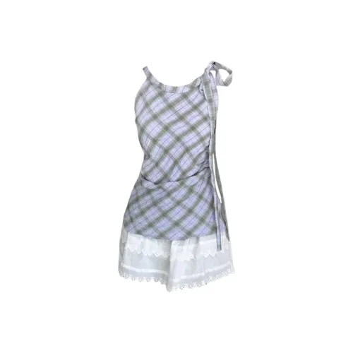 THREE Большой размер Curvy Женские Французский Сладкий And Spicy Премиум Feel Кружево Пэчворк Slip Платье Женские