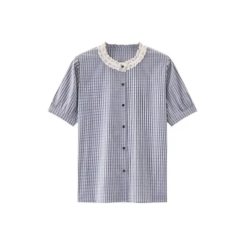 IUNOP Клетчатые Женские Рубашки