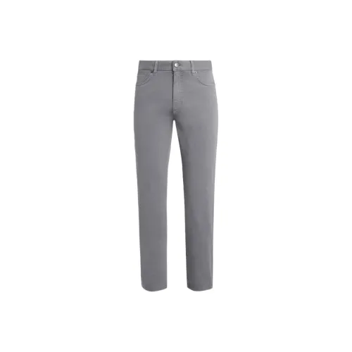Ermenegildo Zegna Light Gray Men's Jeans Эргенжильдо Зегна Светло-Серые Мужские Джинсы