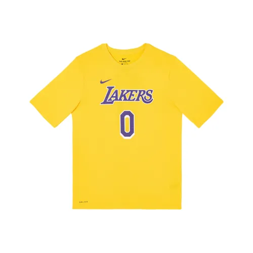 Nike Dri Fit Желтая Школьная Рубашка с коротким рукавом