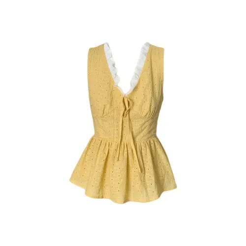 DTLUI Желтые Женские Рубашки