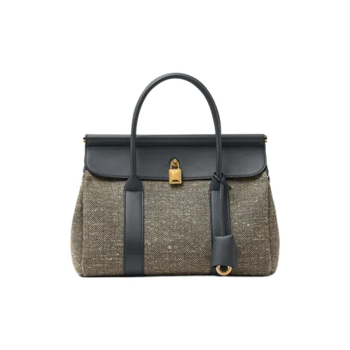 Loro Piana Loom Чистая шерсть Сумка Женская Синий Зеленый Песочный