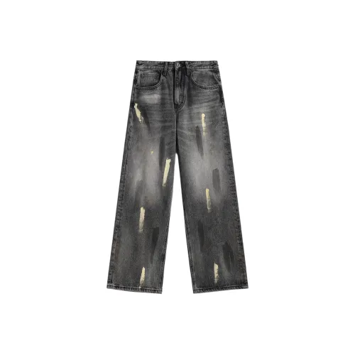 Go it alone Грязный Черный Унисекс Джинсы