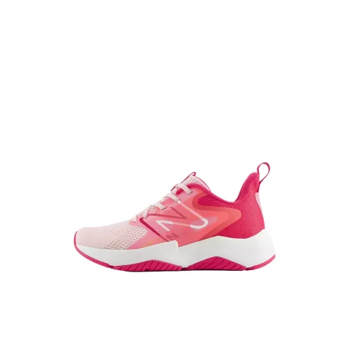 New Balance NB Rave RUN V2 Дышащий Поддержка Низкий Топ Kids Lifestyle Shoes Розовый Унисекс
