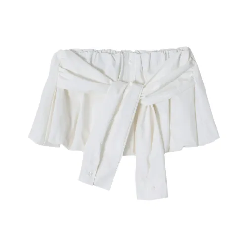 Crank Рукав TIED Юбка-баллон Повседневная Короткая Юбка Женская