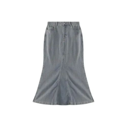 THE SEA LIFE Деним Длинная Юбка Женская