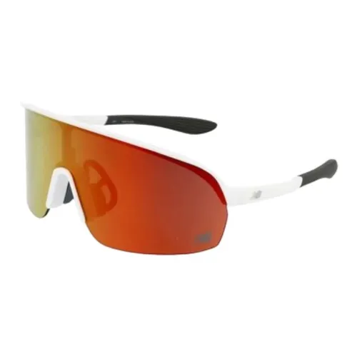 New Balance Пластик TR90 Нерегулярная форма Солнцезащитные очки Мужской Белый