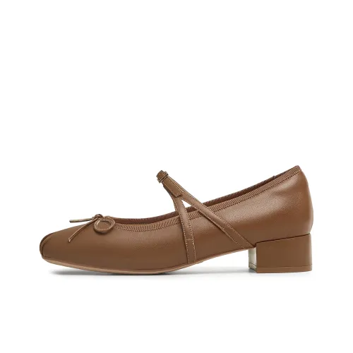 teenmix Peninsula Луна Грубый каблук Туфли Мэри Джейн Женские