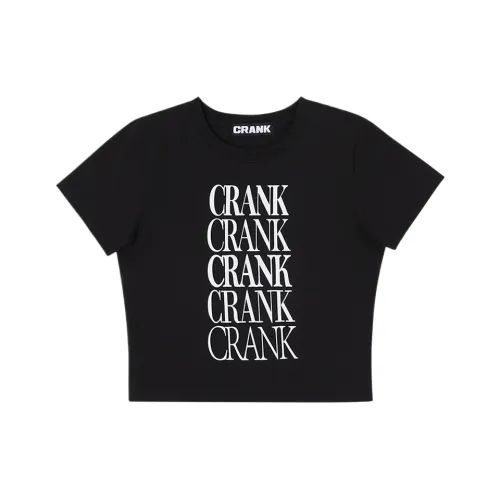 Crank Черные Женские T-рубашки