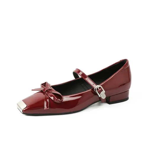 Varib Грубый каблук Мэри Джейн туфли 2CM Женские