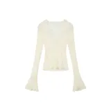 Абрикосовый топ, прозрачный