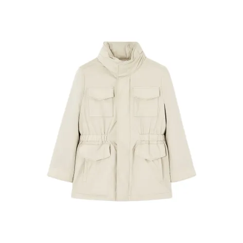 Loro Piana Слоновая кость KIDS Куртки