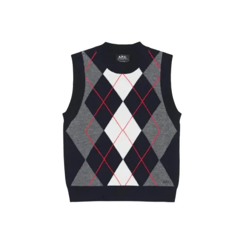 A.P.C. Joint Paragraph Синий Женские Жилеты