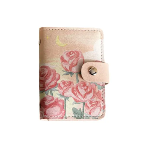 ALOENEY ПУ (полиуретан) Картхолдер Стандартный Женский Розовый