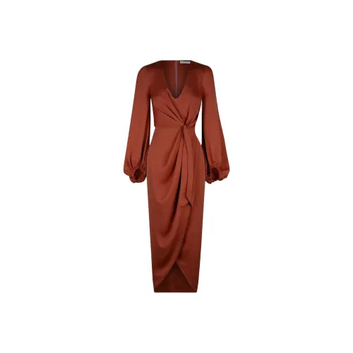 Shona Joy Длинное платье с длинными рукавами женское