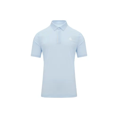 LI NING 1990 GOLF серия Короткий рукав Поло Мужской Ледниково-голубой
