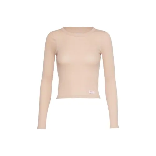 Alexander Wang Бежево-желтые женские футболки T