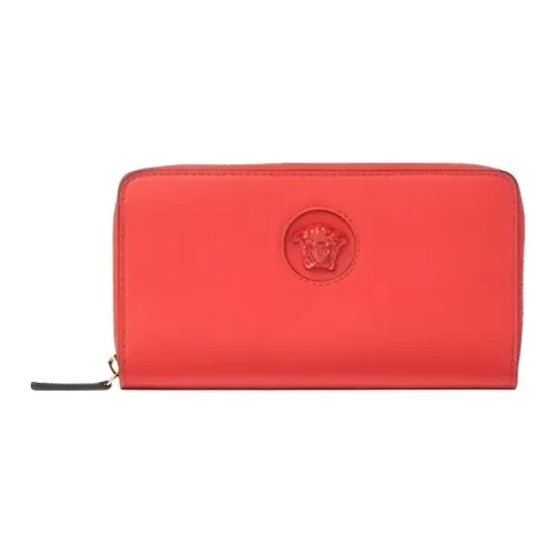 VERSACE La Medusa Коровья кожа Клатч Кошелек Женские Красный