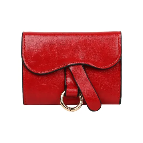 Youe Shone ПУ (полиуретан) Кошелек Женские Черный Красный Зеленый