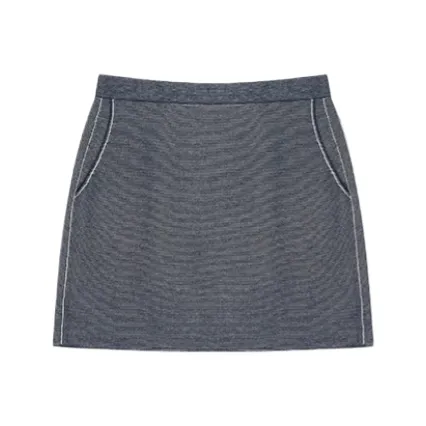 CRUSH COLLECTION Темно-синий Женские Повседневные Короткие Юбки