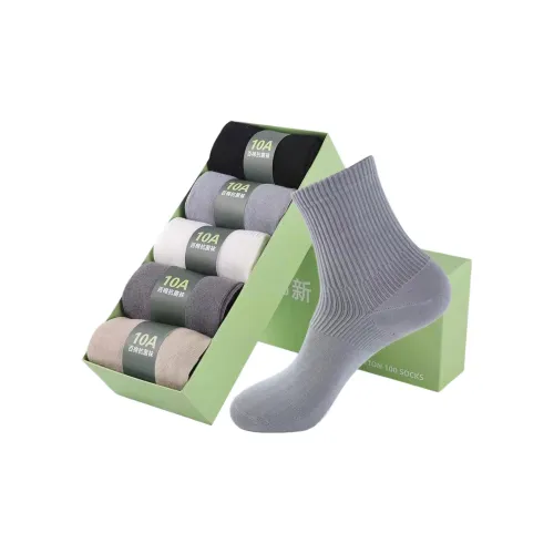 MAXDAVID K1001 Смешанный цвет 5 пар Мужские носки MID до икры