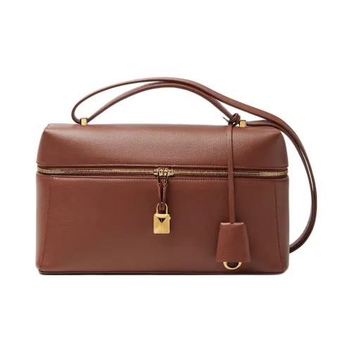 Loro Piana Extra Bag Телячья кожа Сумка Женская Темно-коричневая