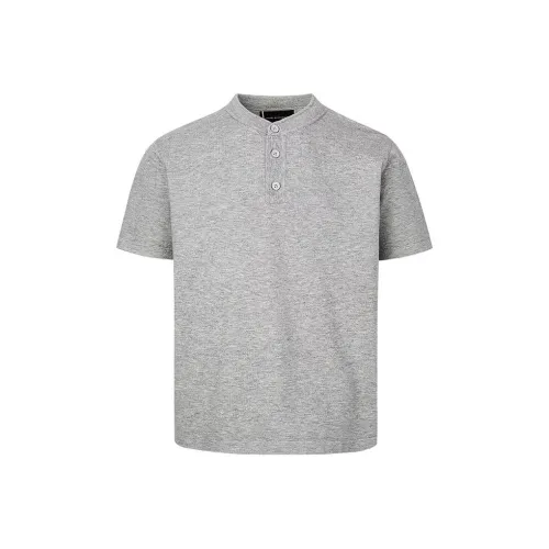 DANJUE Элегантная серая унисекс футболка T