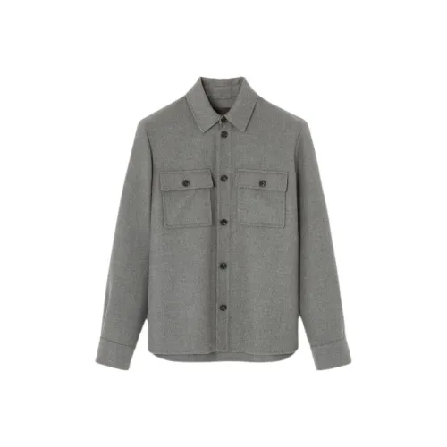 Loro Piana Серые Мужские Рубашки